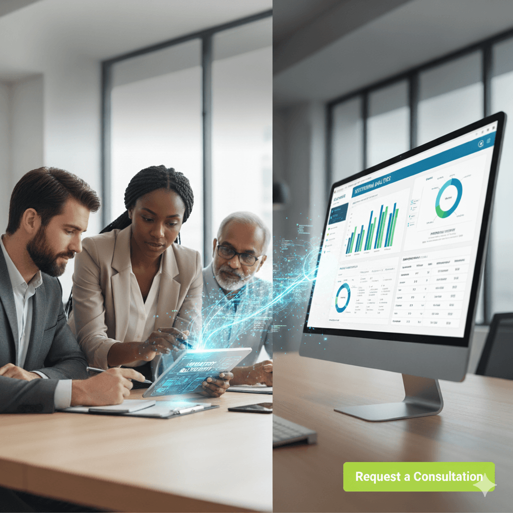 Modern dashboard showing analytics and management tools for educational institutions